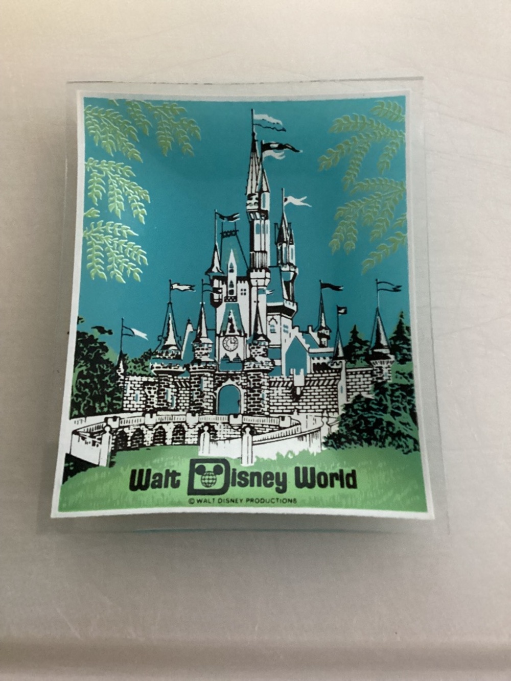 Disney world Souvenir Trinket Dish Cinderellas Castle. 4.5 x 3.5 inches